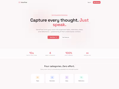 VoiceFlow is an intelligent voice-first