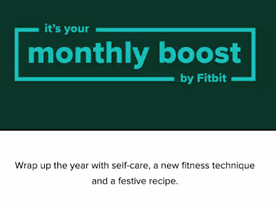 Monthly Boost Email Newsletter - Story Direction, Copy Editing 