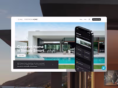 Crestron Home website
