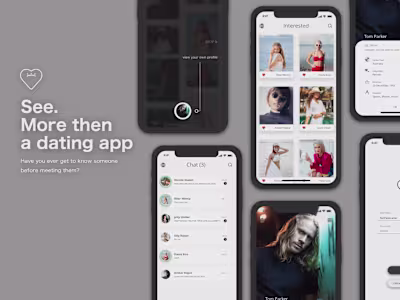 App Design: UX UI for a Dating App