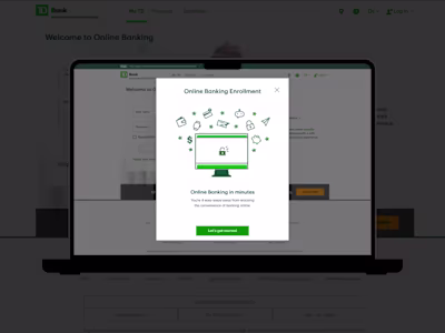 Redesign of TD Bank's Online Banking Enrollment