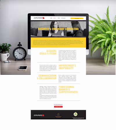 Text Heavy Web Design for Future Canadian Consultancy Services