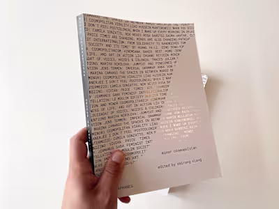 Book design: Minor Cosmopolitan