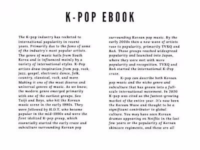 k-Pop eBook Sample