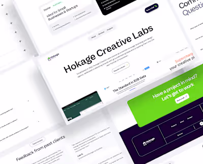 Hokage Creative Labs Website Design