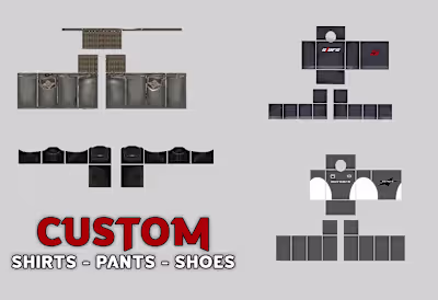I will design custom roblox clothes for cheap price