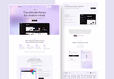 Web Design & Framer Development | CuratorX