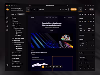 No-Code Website Builder