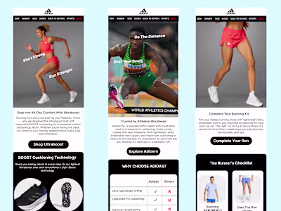 Running Product Email Marketing Campaign for Adidas Nigeria