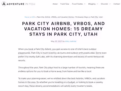 15 Dreamy Stays in Park City - Adventure in You