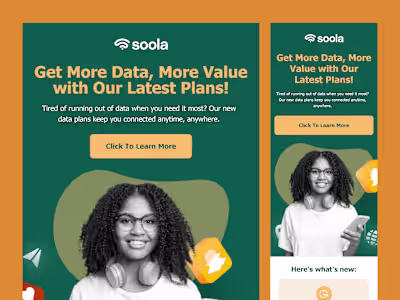 Data Offer Email Design