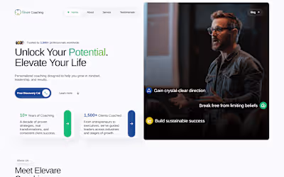 Elevare Coaching Website Template