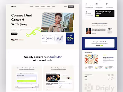 Driply - Landing Page Redesign