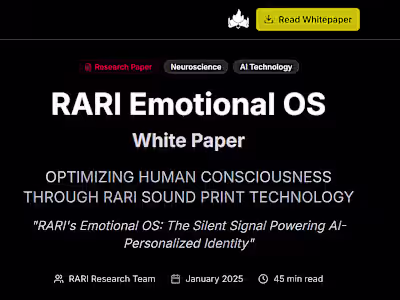 RARI Emotional OS Whitepaper: Research & Narrative Development