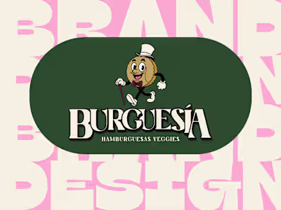 Brand Design for Burguesía: Gourmet Veggie Burgers