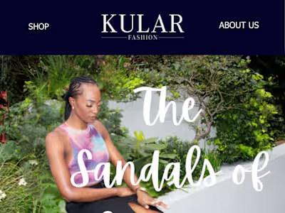 Fashion brand wanted to send a sandals collection email campaign