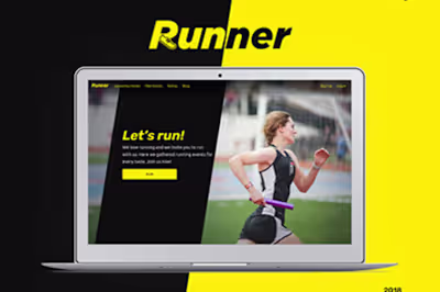Runner website design
