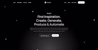 Torus AI Landing Page Design