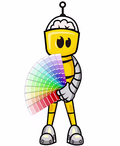 I created this friendly robot to match a client request for ...