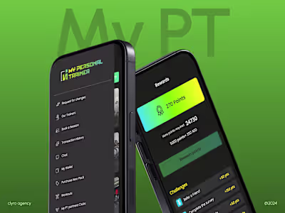 Smart one-on-one personal training app UI/UX Design