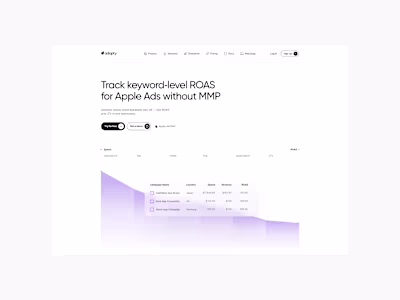 Adapty - Apple Ads Manager | Web Design