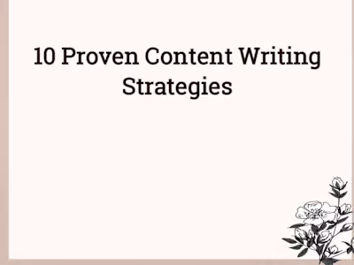 10 Proven Content Writing Strategies