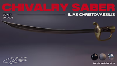 Game ready weapon Model