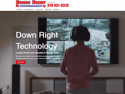 Satellite Antenna Installer | Down Right Technology | Cedar Rap…