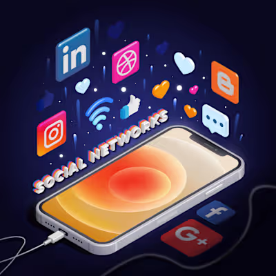 Vector illustration | "Social Networks" on Behance