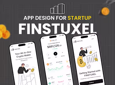 💼 Finstuxel - Crypto Wallet Mobile App UI UX Design 🔐 :: Beha…