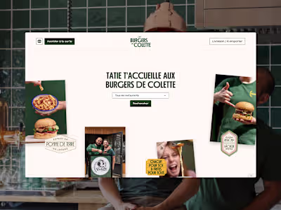 Website Redesign for Les Burgers de Colette