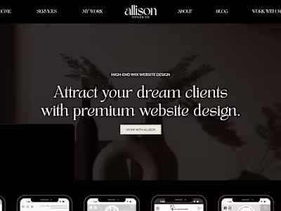 Wix Studio Website Redesign