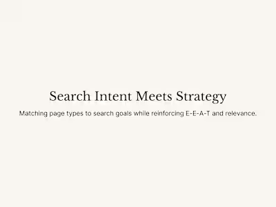 Search Intent Strategy