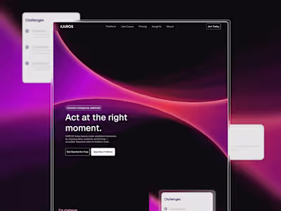I designed KAIROS as a decision intelligence platform built ...