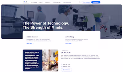 TAPI – Corporate Website Redesign