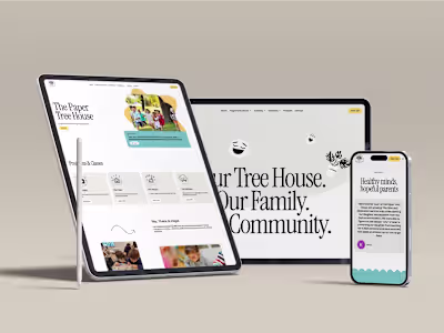 ThePaperTreeHouse - Website for a cognitive activity studio
