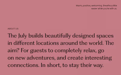 Verbal Identity Rebrand for The July