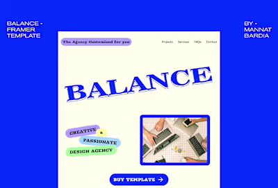 BALANCE - TEMPLATE FOR AGENCY / FREELANCERS