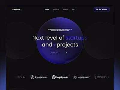 Developed a landing page template on Framer