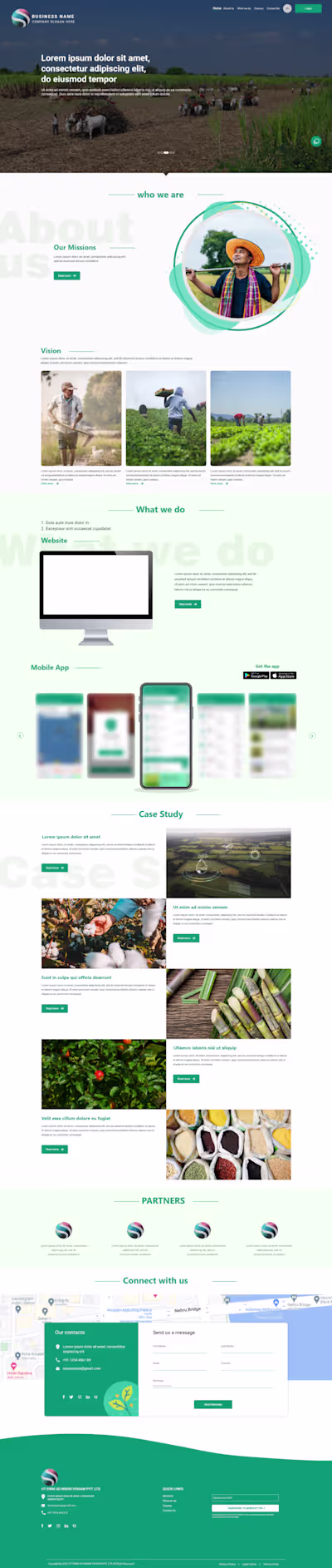 Designed a Responsive Agriculture Website