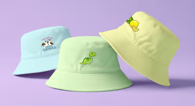 Cute Bucket Hat Embroidery and Pattern Design Development