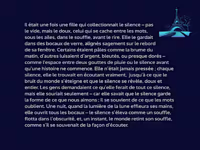La Fille qui Collectionnait le Silence