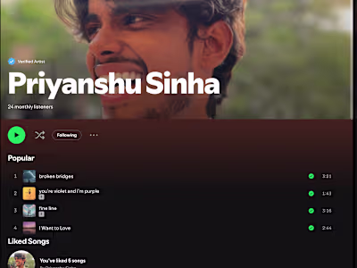 My mainstream songs on Spotify