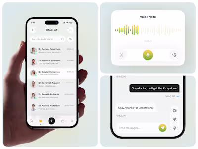 Empowering Health Care Mobile App Chat Screen