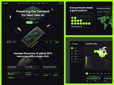 Node AI: Landing page design