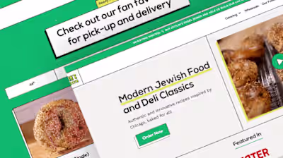 Webflow Development for a Modern Jewish Kitchen