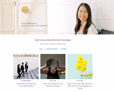 SEO Blog Content and Email Marketing for Susan Chen