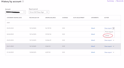 Made a mistake on Quickbooks with reconciling accounts and n...
