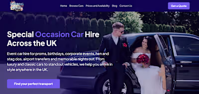 The website is a modern,