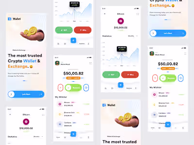 Crypto Wallet App Design